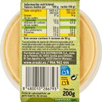 Hummus receta original EROSKI, tarrina 200 g