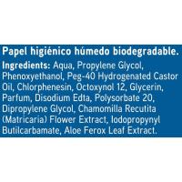 Papel higiénico húmedo biodegradable EROSKI, paquete 80 unid.