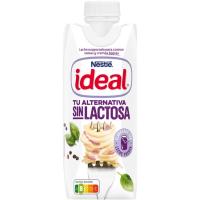 Leche evaporada desnatada sin lactosa IDEAL, brik 525 g