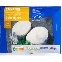 Rodajas de merluza EROSKI, bolsa 540 g