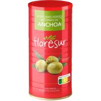 Aceituna rellena de anchoa FLORESUR, lata 600 g