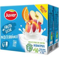 Lactozumo mediterráneo JUVER, pack 6x200 ml