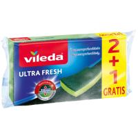 Estropajo ultra fresh VILEDA, pack 3 uds