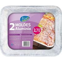 Molde de aluminio rectangular FLISS, paquete 2 uds