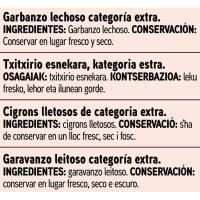 Garbanzo lechoso EROSKI, paquete 1 kg