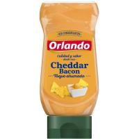 Salsa cheddar-bacón ORLANDO, bocabajo 245 g