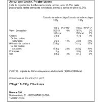 Arroz con leche DANONE, pack 2x130 g