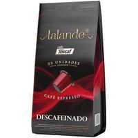 Café descafeinado compatible Nespresso TOSCAF, bolsa 25 uds