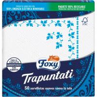 Servilleta blanca Trapuntati FOXY, paquete 50 uds