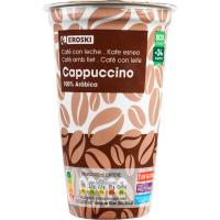 Café cappuccino EROSKI, vaso 250 ml