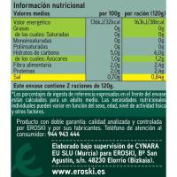 Corazón alcachofa al natural 10/12 frutos EROSKI, lata 240 g