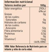 Bolsita 100% multifrutas EROSKI, pack 4x100 g