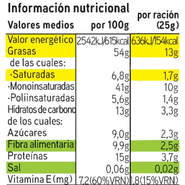 Mix vitamina E sin sal añadida EROSKI, bolsa 75 g