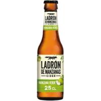 Cider de manzana verde LADRÓN DE MANZANAS, botellín 25 cl