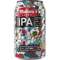 Cerveza Ipa MAHOU 5 Estrellas, lata 33 cl