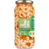 Alubias con verduras EROSKI, frasco 400 g 