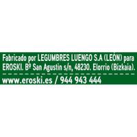 Garbanzos con espinacas EROSKI, frasco 370 g