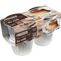 Flan de café EROSKI, pack 4x100 g