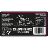 Espárrago corto extra 6/9 piezas JOYAS DEL VALLE, frasco 110 g