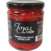 Pimiento de piquillo extra JOYAS DEL VALLE, frasco 350 g