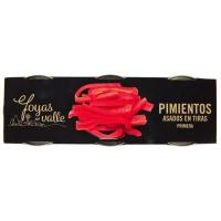 Pimiento del morrón en tiras JOYAS DEL VALLE, pack 3x60 g