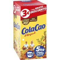 Cacao soluble COLA CAO, caja 5 kg + 700 g Gratis