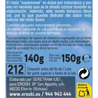 Maíz sin sal-sin azúcar añadido EROSKI , pack 2x140 g