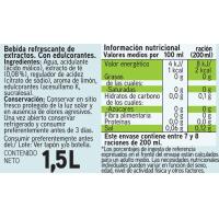 Refresco de té al limón light EROSKI, botella 1.5 litros