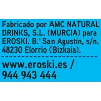 Bebida de naranja sin azúcar añadido EROSKI, pack 6x20 cl