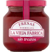 Mermelada cremosa de fresa LA VIEJA FÁBRICA, frasco 280 g