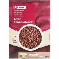 Cereales de arroz inflado chocolate EROSKI, caja 500 g