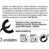 Cepillo familiar duro EROSKI basic, pack 3 uds