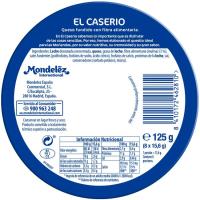 Queso fundido EL CASERÍO, 8 porciones, caja 125 g