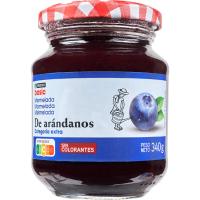 Mermelada de arándanos EROSKI basic, frasco 340 g