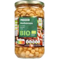 Garbanzo cocido EROSKI BIO, frasco 400 g