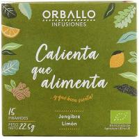 Infusión eco calienta que alimenta ORBALLO, caja 15 uds