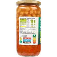 Garbanzos con verdura EROSKI BIO/ECO, frasco 700 g