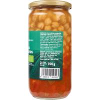 Garbanzos con verdura EROSKI BIO/ECO, frasco 700 g