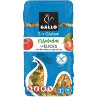 Hélices vegetales sin gluten GALLO, paquete 450 g