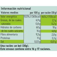 Muesli de frutas y frutos secos EROSKI BIO, paquete 500 g