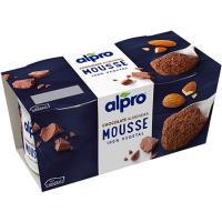 Mousse de chocolate y almendra ALPRO, pack 2x70 g