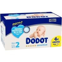 Pañal 4-8 kg Talla 2 DODOT SENSITIVE, caja 88 uds