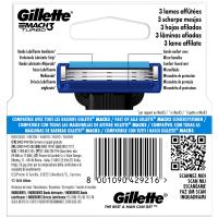 Cargador de afeitar GILLETTE Mach3 Turbo, pack 4 uds