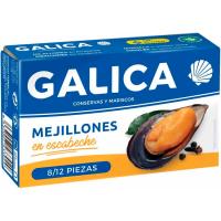 Mejillón en escabeche 8/12 piezas GALICA, lata 111 g