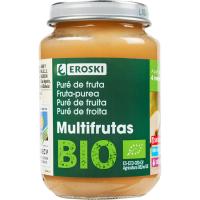 Tarrito de compota de frutas variadas EROSKI BIO, tarro 200 g