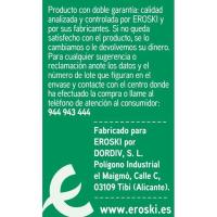 Estropajo salvauñas fibra verde EROSKI BASIC, pack 3 uds