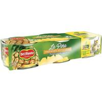 Piña en trozos DEL MONTE, pack 3x140 g