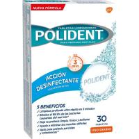 Tableta limpiadora de aparato dental POLIDENT, caja 30 uds