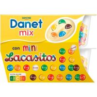 Natillas con lacasitos DANET, pack 2x122 g