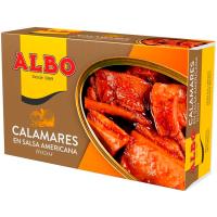 Calamar en trozos en salsa americana ALBO, lata 112 g